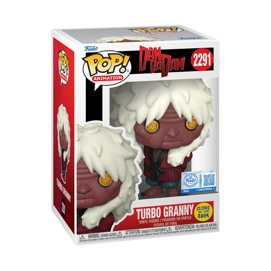 Dandadan Turbo Granny Glow-in-the-Dark Funko Pop! Vinyl Figure #2291 - Entertainment Earth Exclusive