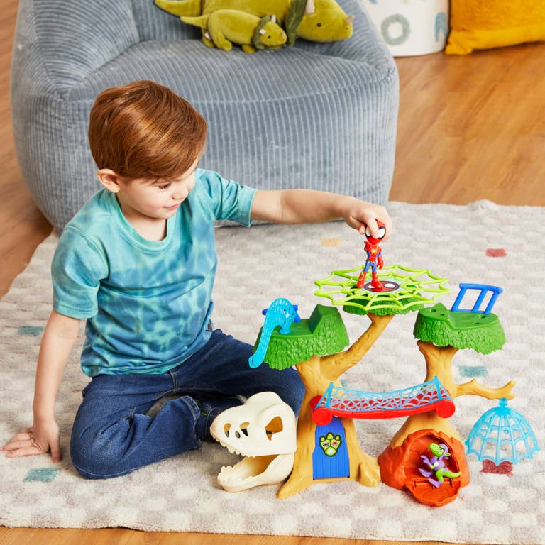Marvel Spidey and His Amazing Friends Dino-Webs Treehouse