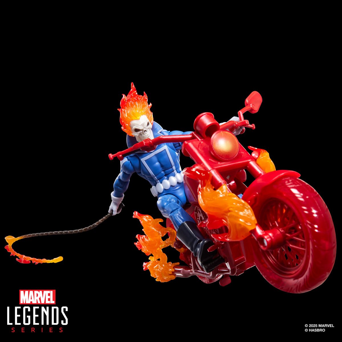 Ghost Rider Marvel Legends Series Johnny Blaze 6-Inch Action Figure with Motorcycle