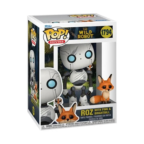 Wild Robot Roz Fink & Brightbill Pop! Vinyl and Buddy