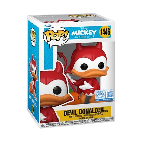 Mickey and Friends Devil Donald with Pumpkin Funko Pop! Vinyl Figure #1446 - Specialty Series