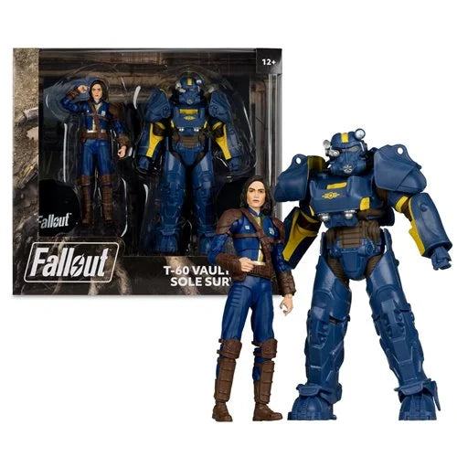 Fallout 4 T-60 Vault Tec and Sole Survivor 7-Inch Scale Action Figure 2-Pack - Exclusive