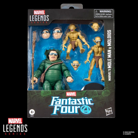 Fantastic Four Marvel Legends Series Mole Man & Moloids 6-Inch Action Figures