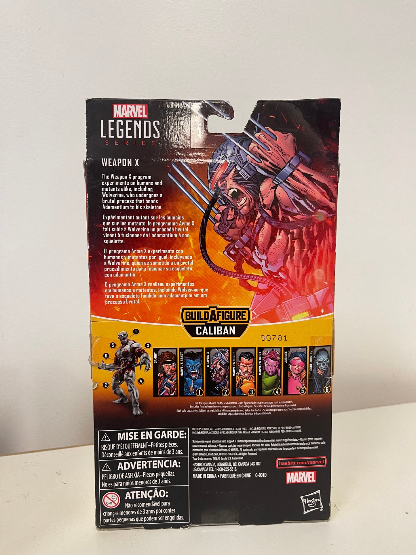 Marvel Legends Series X-Men Weapon X Figure Caliban Build-A-Figure