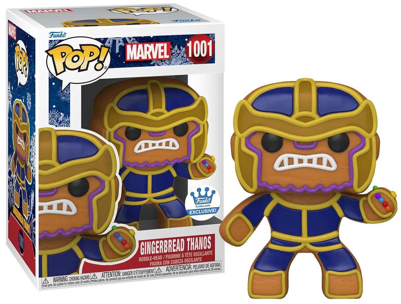 Funko POP! Marvel Gingerbread Thanos Vinyl Bobble Head #1001