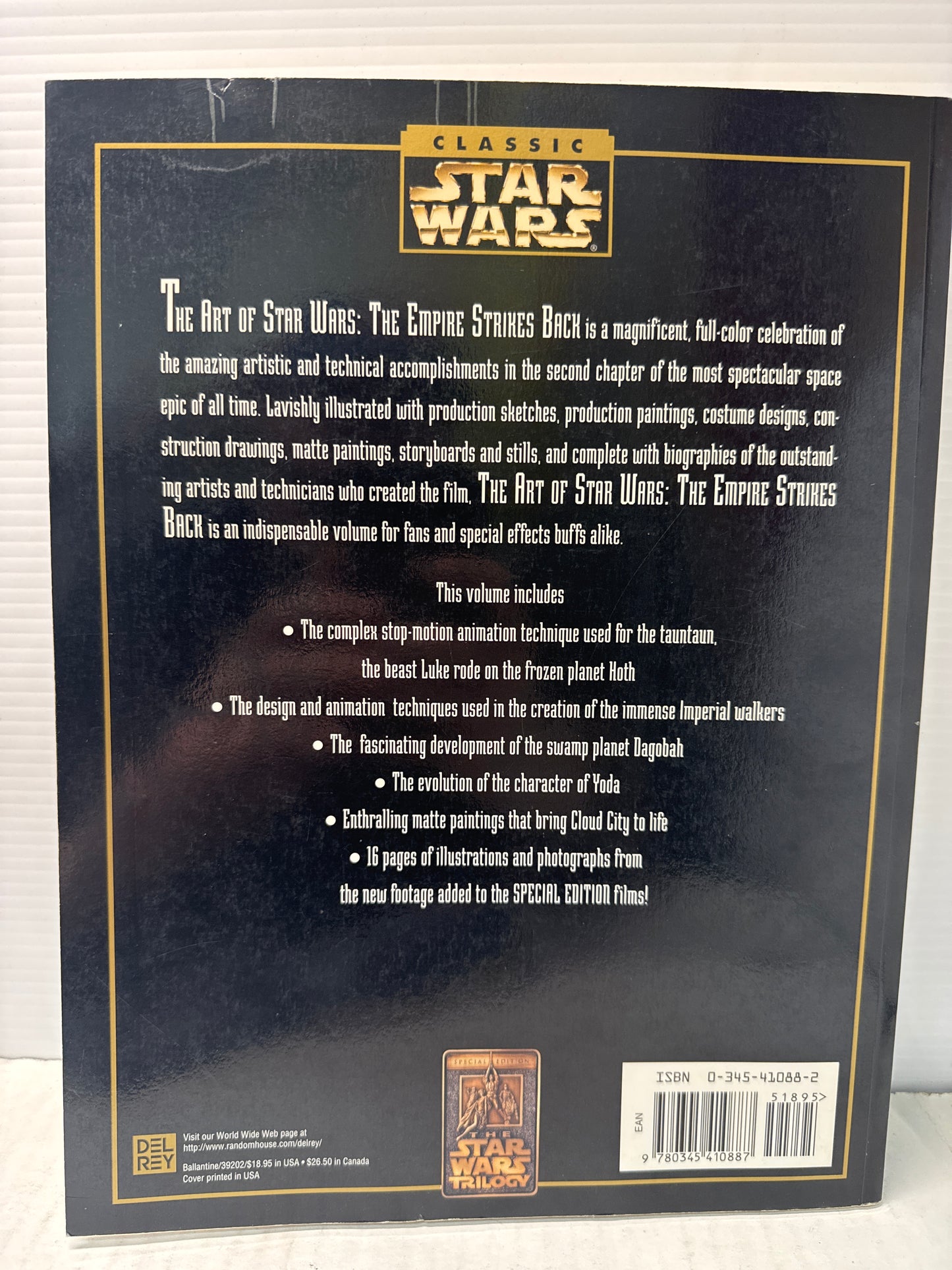 The Art of Star Wars, Episode V: Empire Strikes Back Paperback - USED READ WH