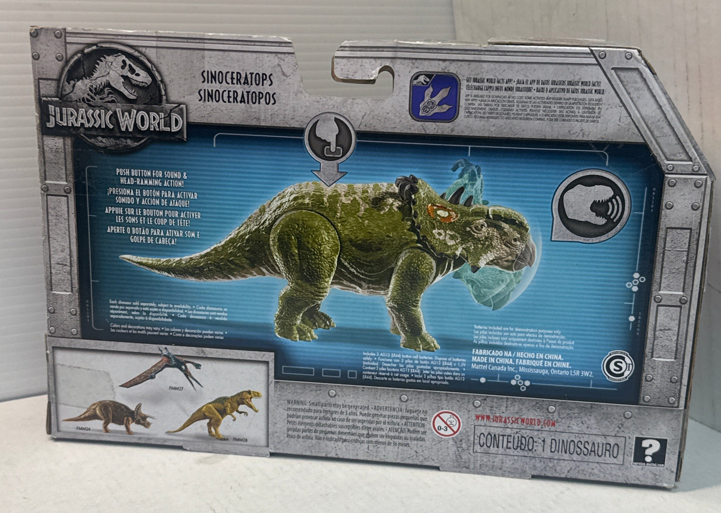 Jurassic World SINOCERATOPS with Head Action