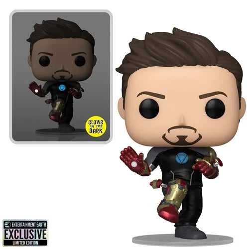 Iron Man 3 Tony Stark Suit-Up Glow-in-the-Dark Funko Pop! #1416 - Entertainment Earth Exclusive
