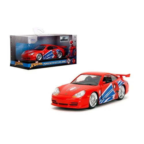 Spider-Man Porsche 911 GT3 RS 996 1:32 Scale Die-Cast Metal Vehicle