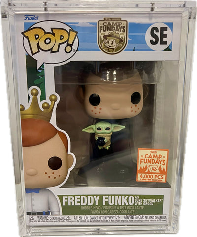 Pop Camp Fundays 2023 Freddy Funko As Luke Skywalker w/ Grogu SE