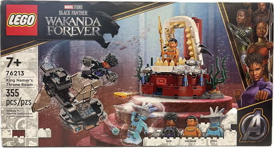 Lego Marvel Black Panther Wakanda Forever King Namor's Throne Room 76213 355 pcs