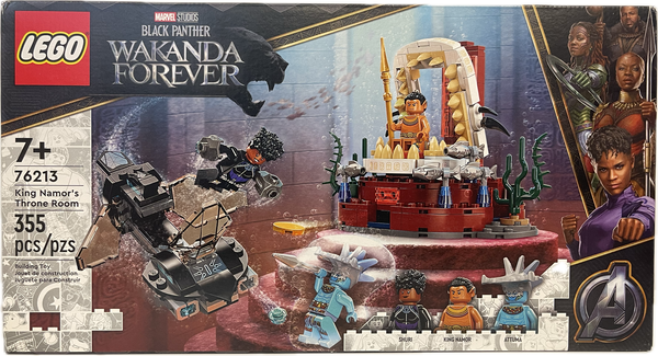 Lego Marvel Black Panther Wakanda Forever King Namor's Throne Room 76213 355 pcs