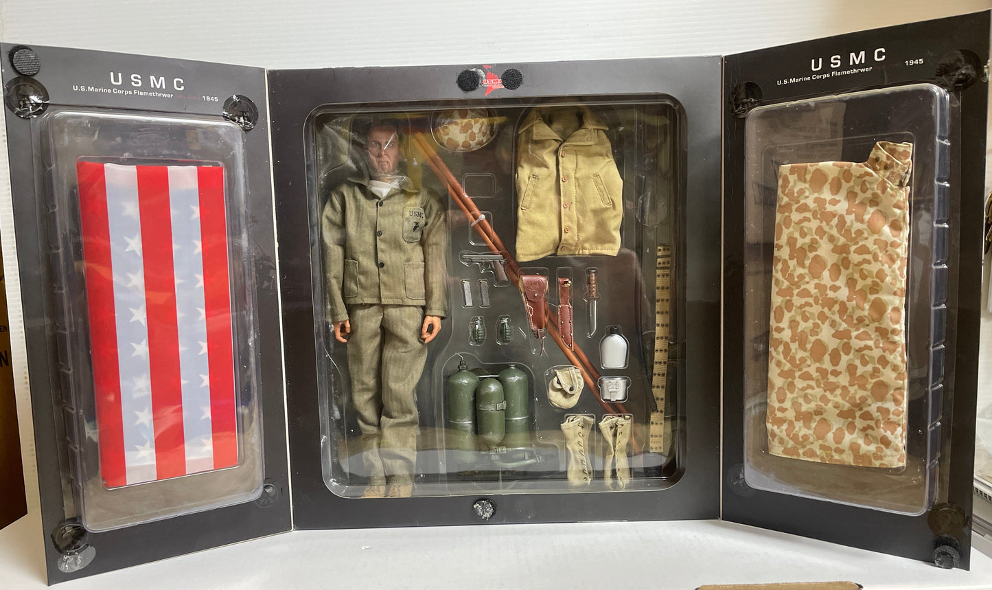 USMC U.S. Marine Corps Flame Thrower IWO JIMA 1945