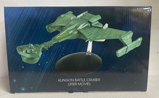 Eaglemoss Star Trek 2009 Movie Klingon Battle Cruiser Ship Replica Brand New