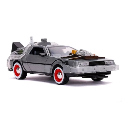 Back to the Future 3 Time Machine 1:24 Scale Die-Cast Metal Vehicle with Lights