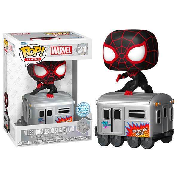 Funko Pop! D100 Spider-Man Miles Morales on Subway Car #21 SE