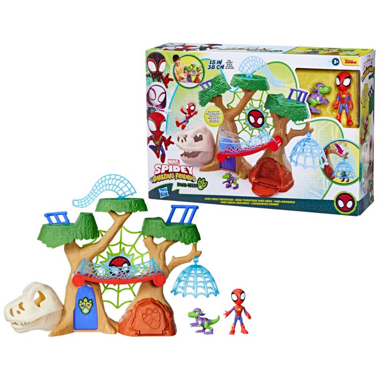 Marvel Spidey and His Amazing Friends Dino-Webs Treehouse