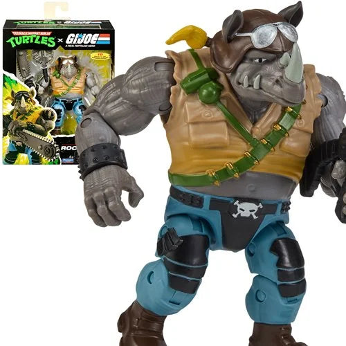 Teenage Mutant Ninja Turtles x G.I. Joe Rocksteady x Buzzer Action Figure