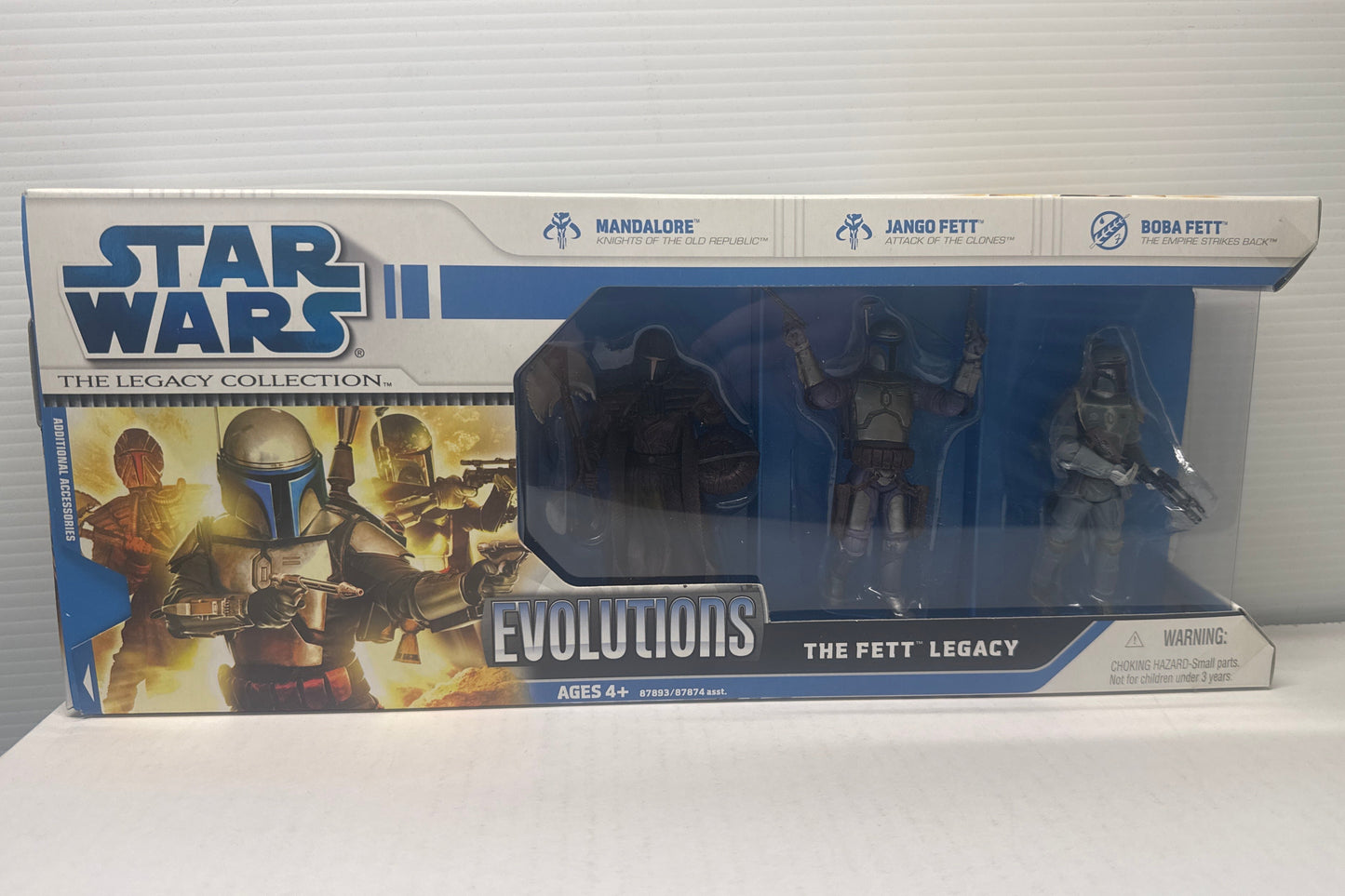 Star Wars Evolutions Fett Legacy 2008 Figure 3 Pack Set Mandalore Jango Boba