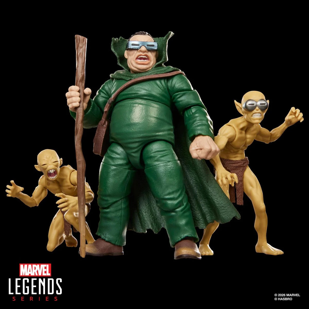 Fantastic Four Marvel Legends Series Mole Man & Moloids 6-Inch Action Figures