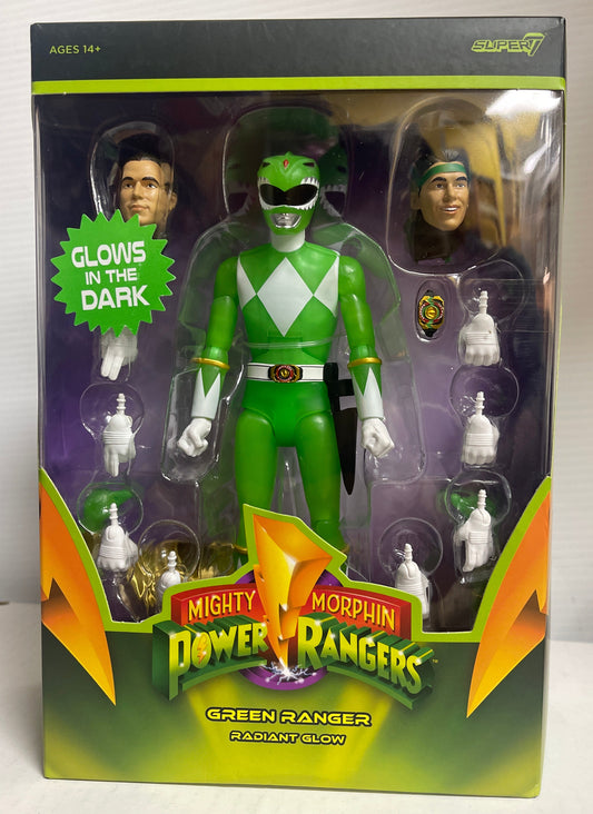 Mighty Morphin Power Rangers Green Ranger radiant glow super seven figure NIB