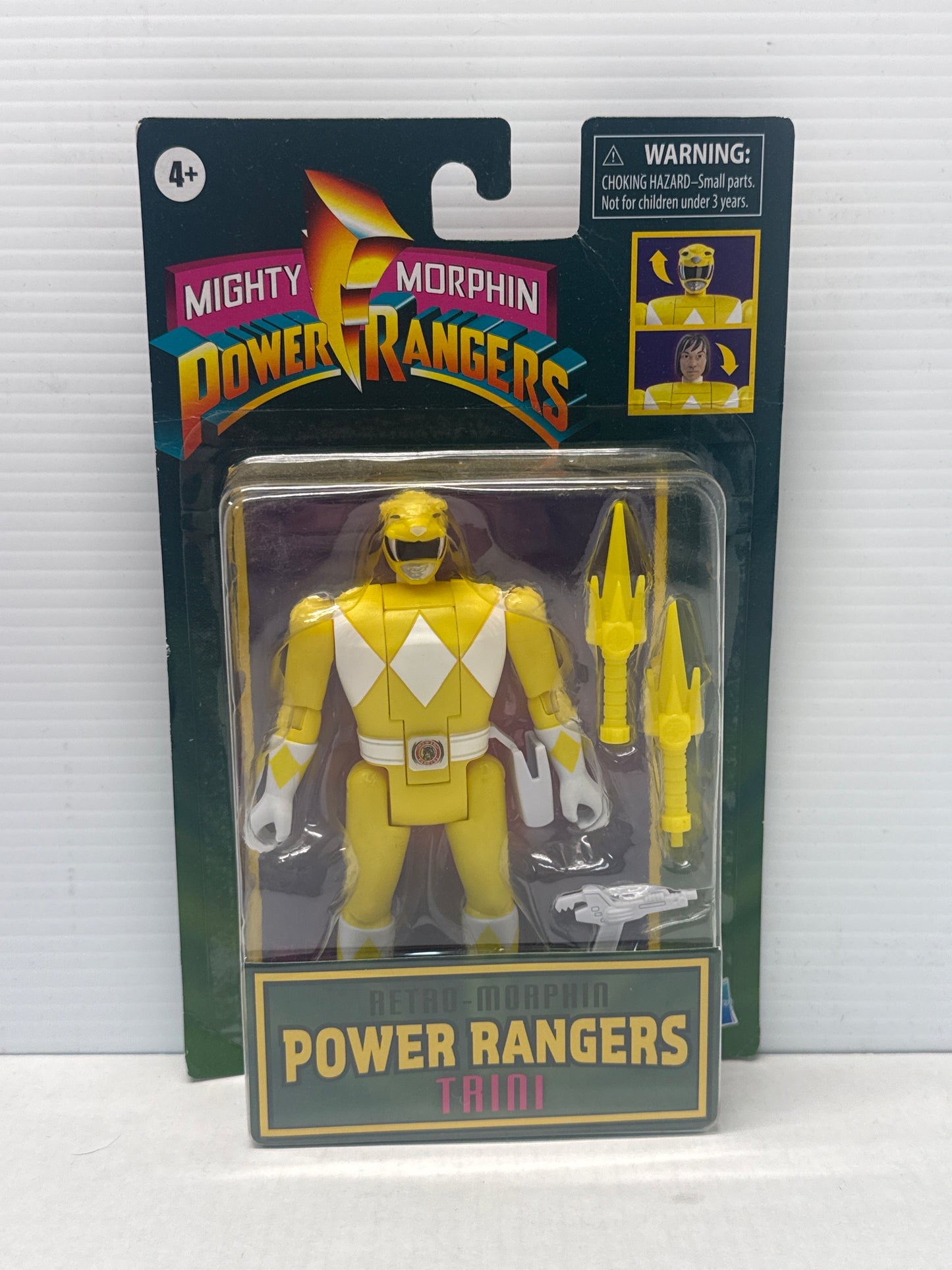 MMPR - Retro Morphin 8 Figure Lot Flip Heads - Missing Dark Suit Kimberly