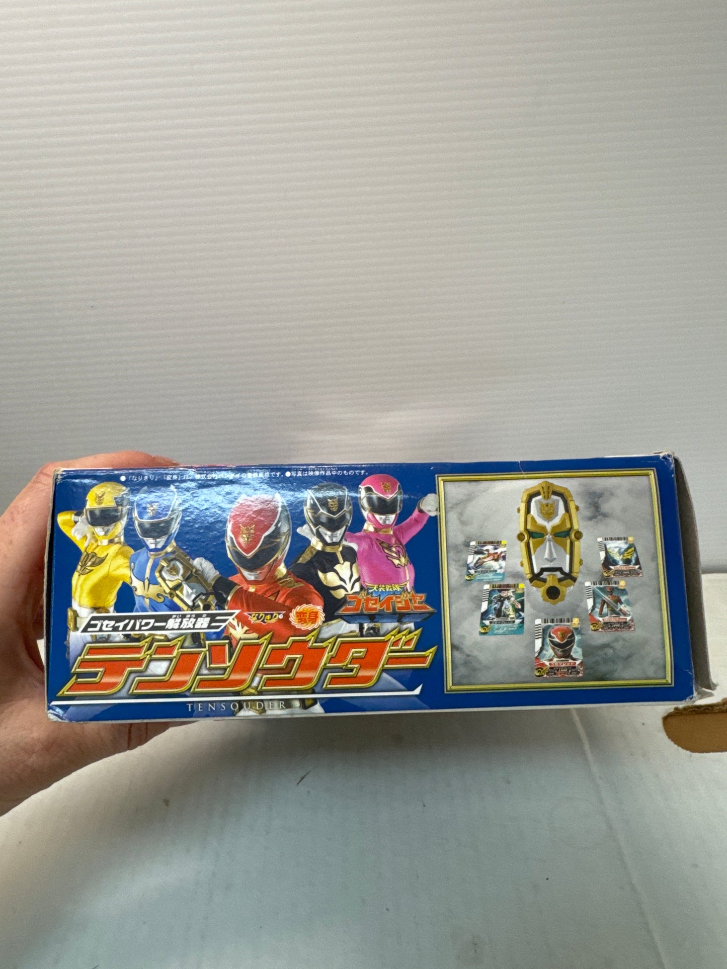 Bandai Tensou Sentai Goseiger Gosei Power Tensouder 2010 w/ 3 Cards Open Box