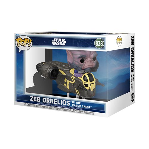 Star Wars: The Mandalorian and Grogu Zeb Orrelios in The Razor Crest Deluxe Funko Pop! Ride #838