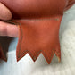 Vintage Style Nauga Monster Doll – Brown Naugahyde with Green Face Details – Unmarked, Excellent Condition