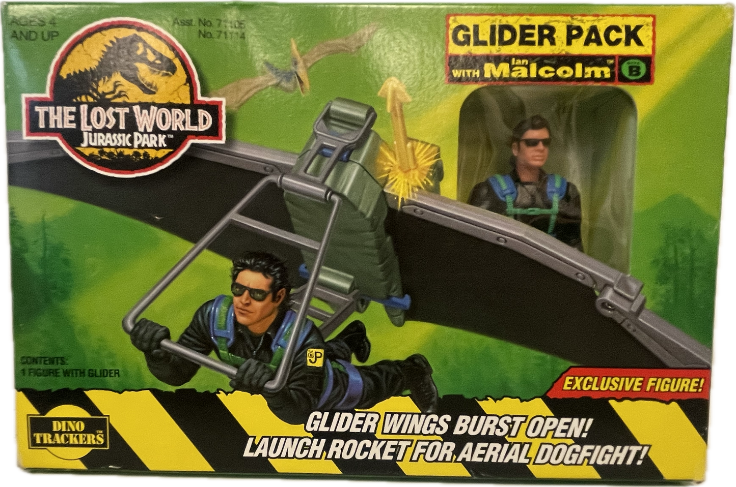 The Lost World Jurassic Park Glider Pack w/ Ian Malcolm Figure
