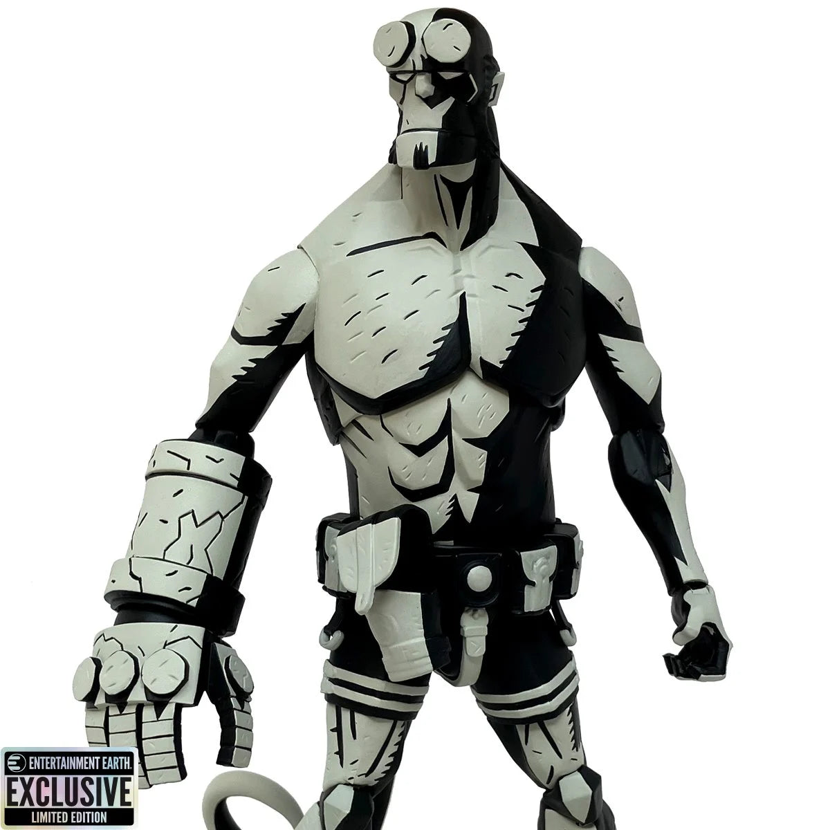 Hellboy Black and White 1:12 Scale Action Figure - Entertainment Earth Exclusive