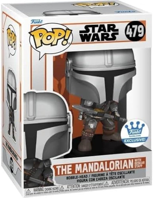 POP! The Mandalorian w Beskar Staff #479