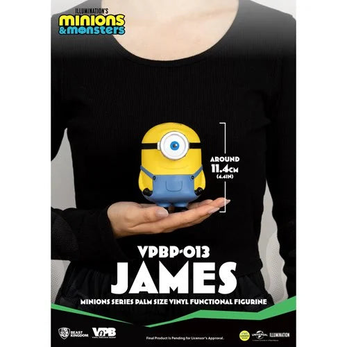 Minions James VPBP-013 Palm Size Vinyl Functional Piggy Bank