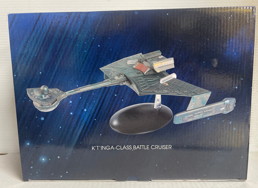 Eaglemoss "K'T'inga Klingon Battle Cruiser" XL18 Star Trek Starships