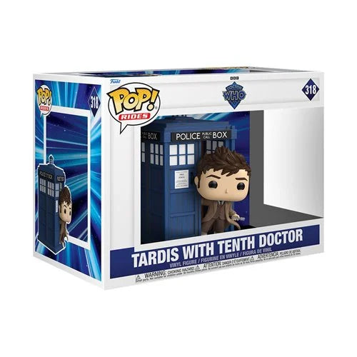 Doctor Who TARDIS with Tenth Doctor Deluxe Funko Pop Ride #318 - Specialty