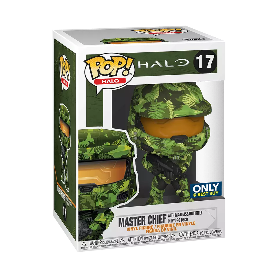 Funko Halo Master Chief with MA40 Assault Rifle in Hydro Deco