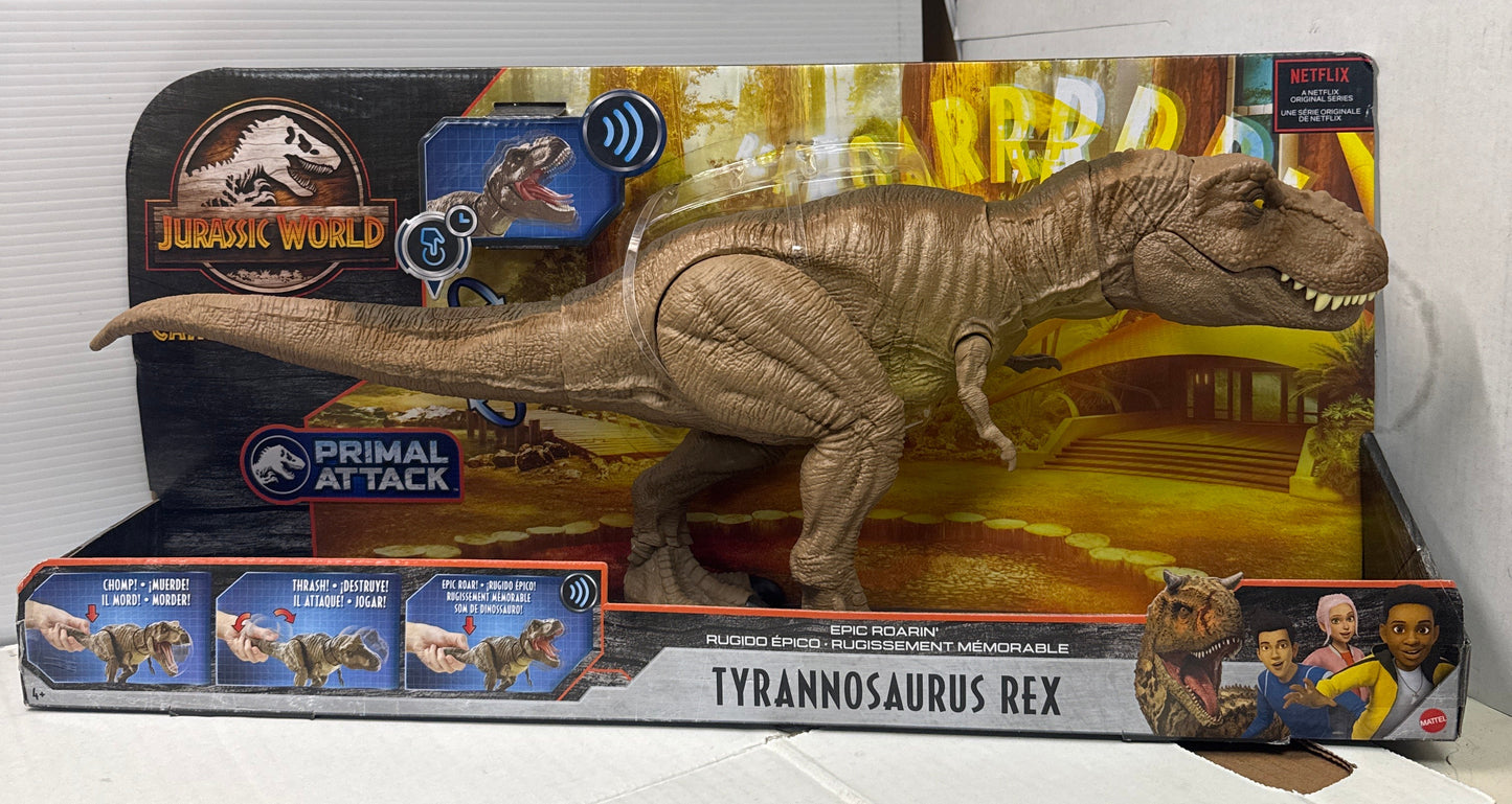 Jurassic World Camp Cretaceous Roarin Tyrannosaurus Rex Dinosaur Figure