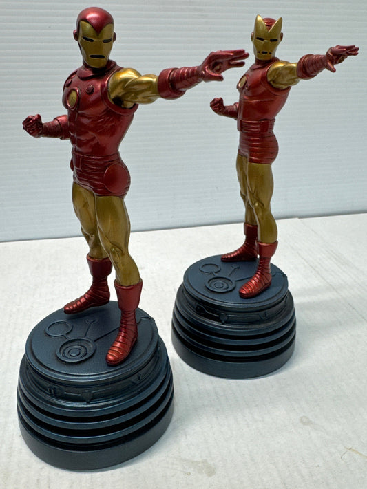 Iron Man Mini Statue Set Classic And Retro 2002 Bowen Designs 1687/5000 NIB