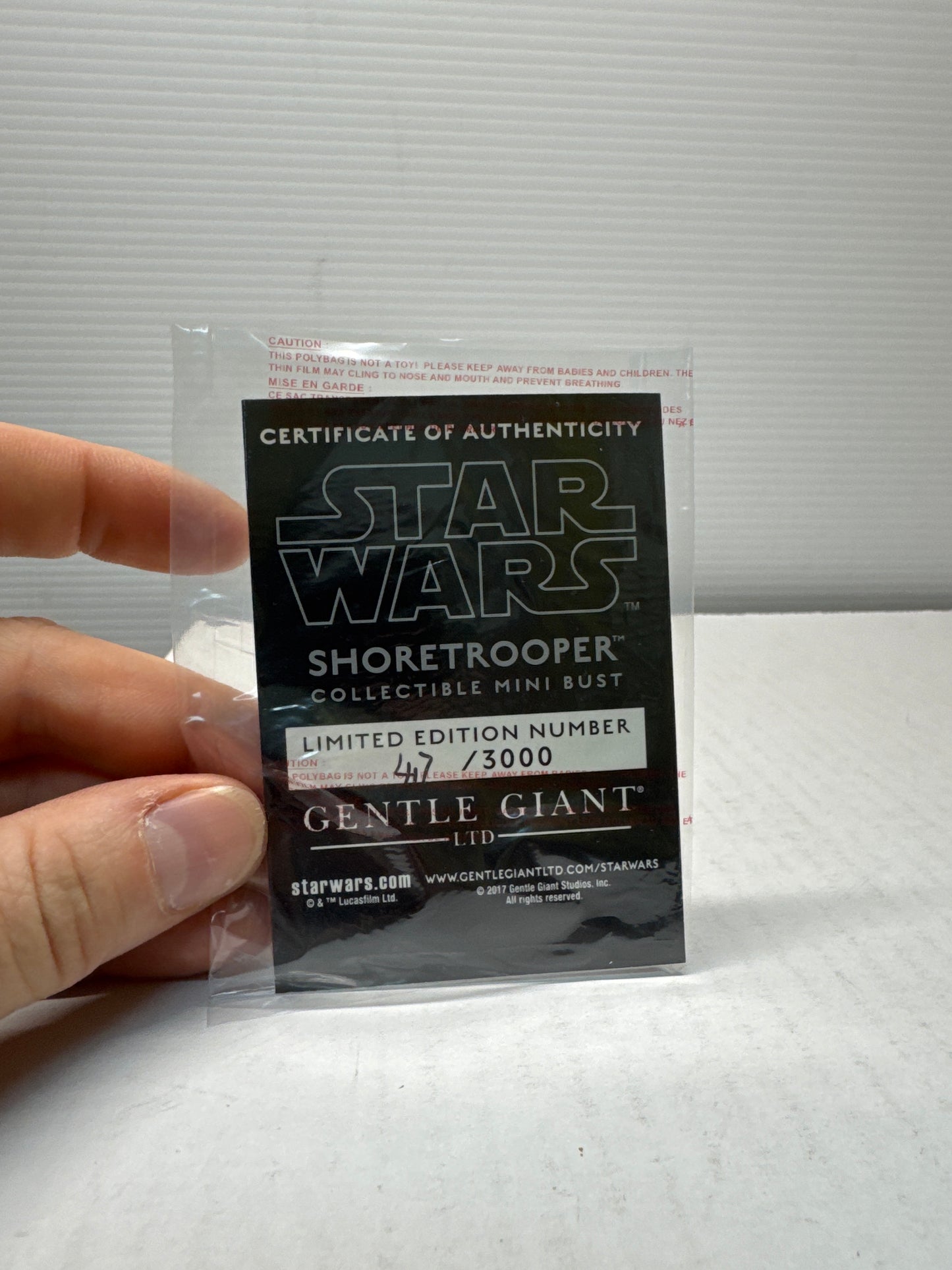 STAR WARS ROGUE ONE SHORETROOPER 1/6 SCALE BUST - NIB - GENTILE GIANT