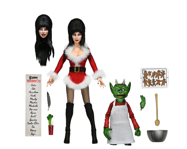 Elvira 8” Clothed Action Figure Elvira’s Very Scary Xmas