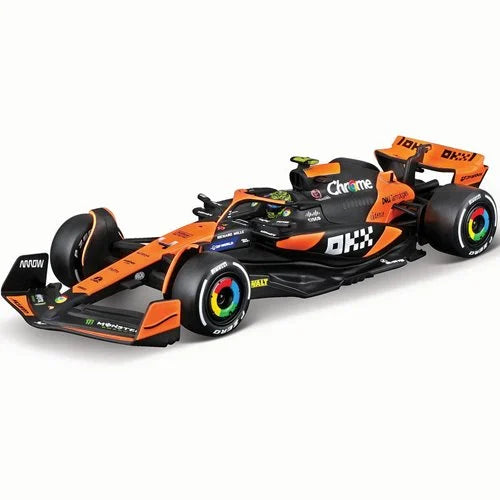 Formula 1 McLaren MCL38 Lando Norris # 4 with Helmet (2024) Die-Cast Metal 1:43 Scale Vehicle