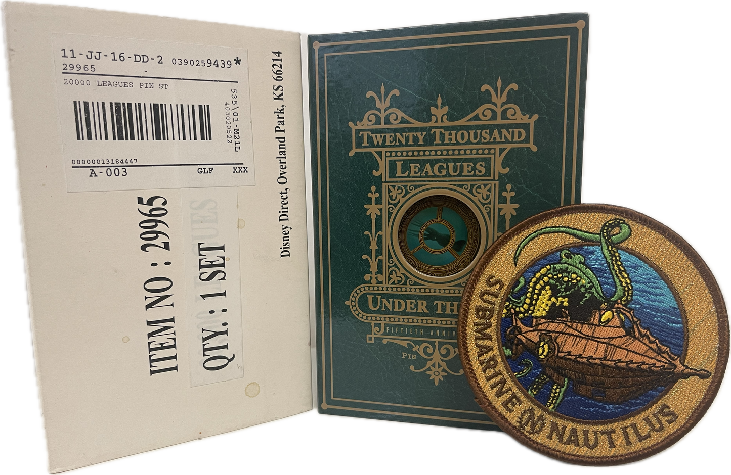 Disney Catalog 20,000 Leagues Under Sea 50th Anniversary Box Pin Set LE