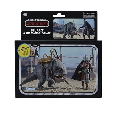 Star Wars Vintage Collection Blurrg & The Mandalorian Set
