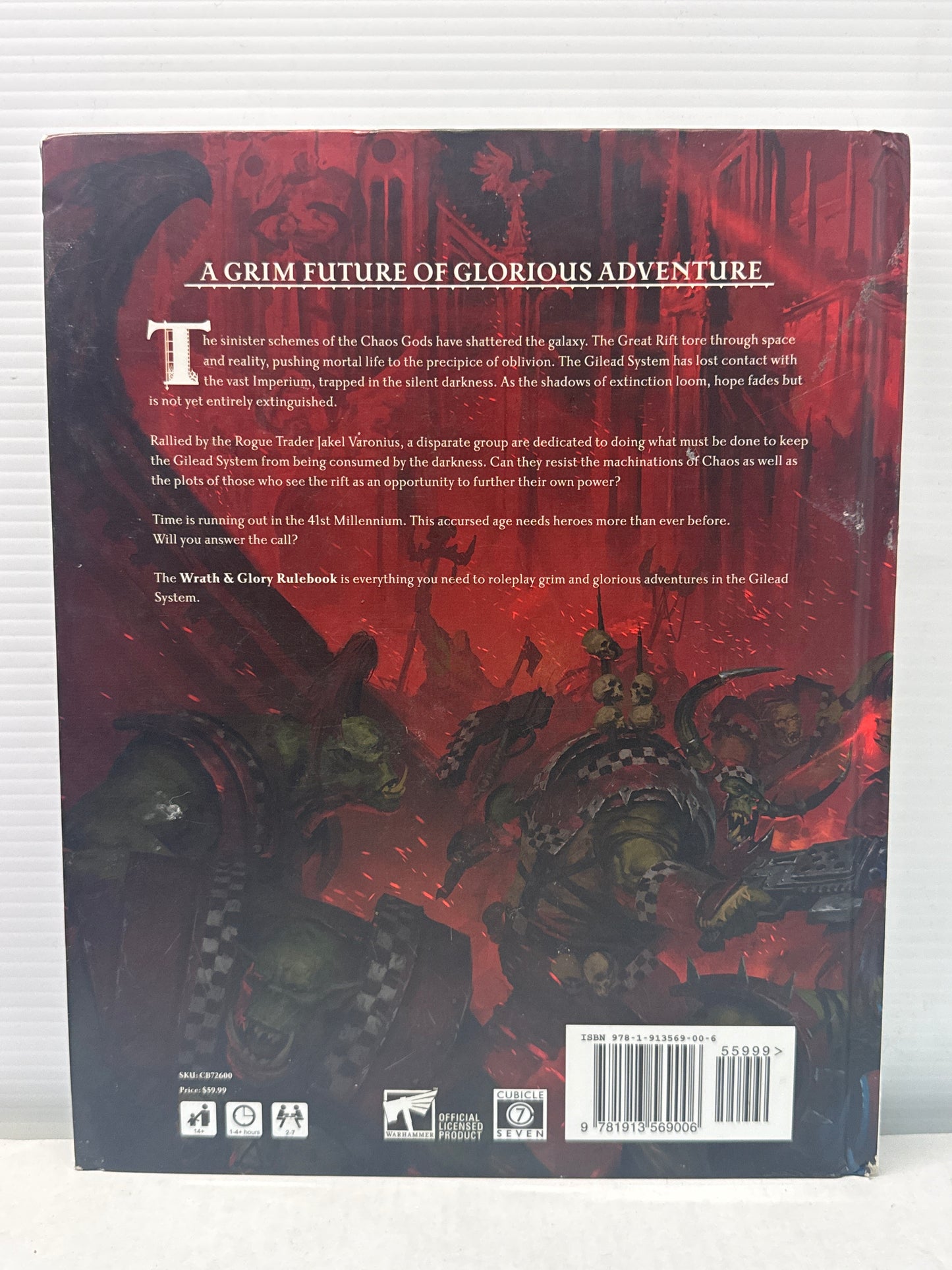Warhammer 40K Wrath & Glory RPG: Core Rulebook Revised HC - Used