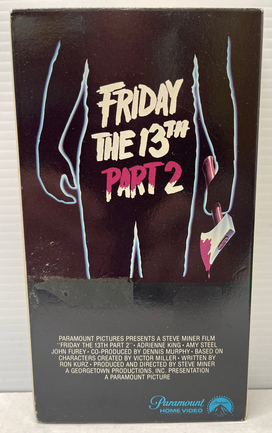 Paramount Friday the 13th Part 2 VHS 1981 R Horror