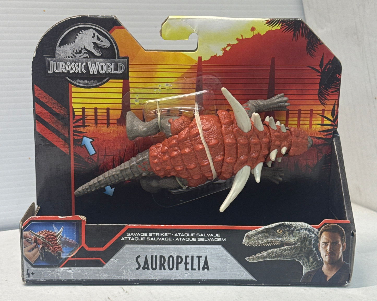 Jurassic World Primal Attack Savage Strike Sauropelta Dinosaur