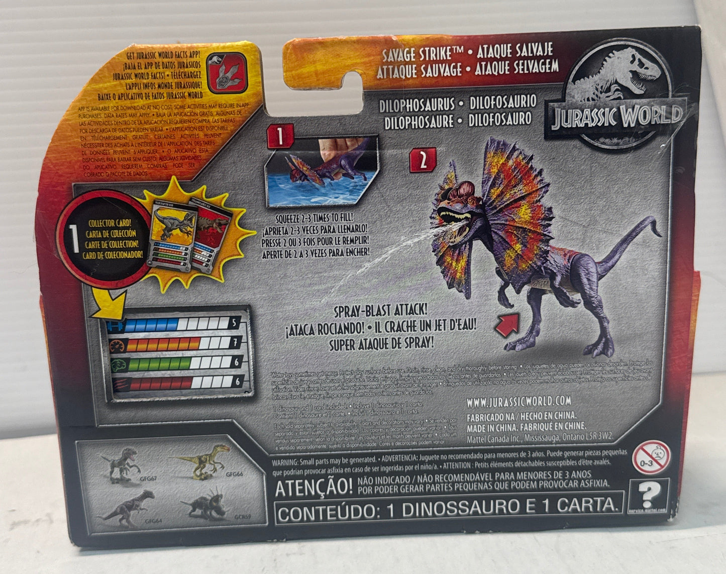 Jurassic World Dino Rivals Savage Strike Dilophosaurus