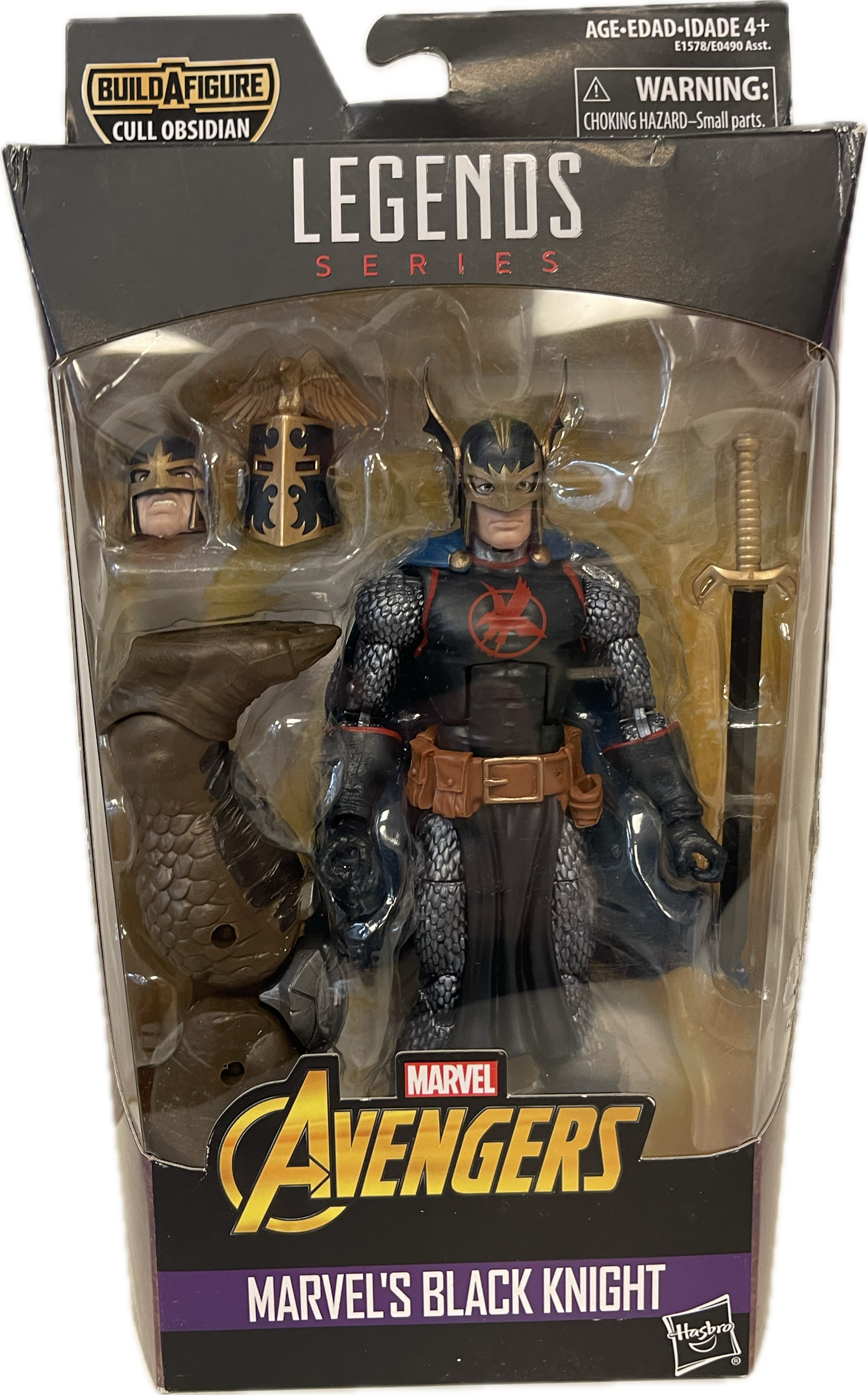 Marvel Legends Series Avengers Black Knight Figure Cull Obsidian BAF