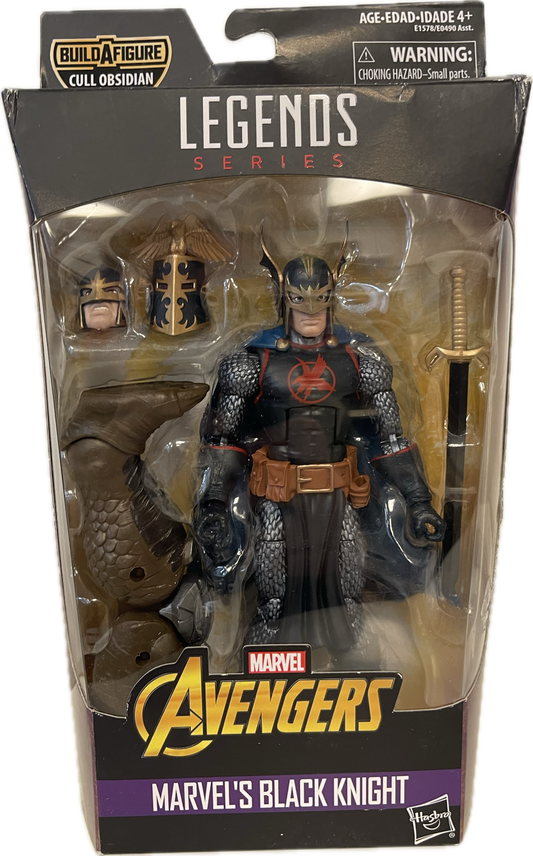 Marvel Legends Series Avengers Black Knight Figure Cull Obsidian BAF