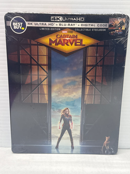 Captain Marvel (2019) 4K Blu-ray Best Buy Exclusive Steelbook New Sealed